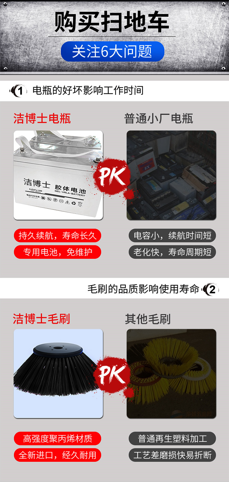 大型四輪帶240L垃圾桶掃地車2400 大型四輪帶240L垃圾桶掃地車2400