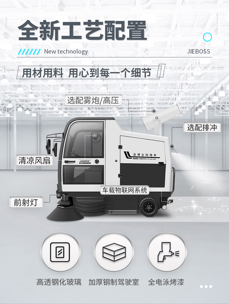 全封閉駕駛式電動掃地車1980 全封閉駕駛式電動掃地車1980